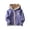 Purple, variant on Ruyang Kids Boys Girls Polar Fleece Jacket Baby Cute Animals Graphic Zip Up Hooded Coat Fall Winter Warm Fuzzy Outwear