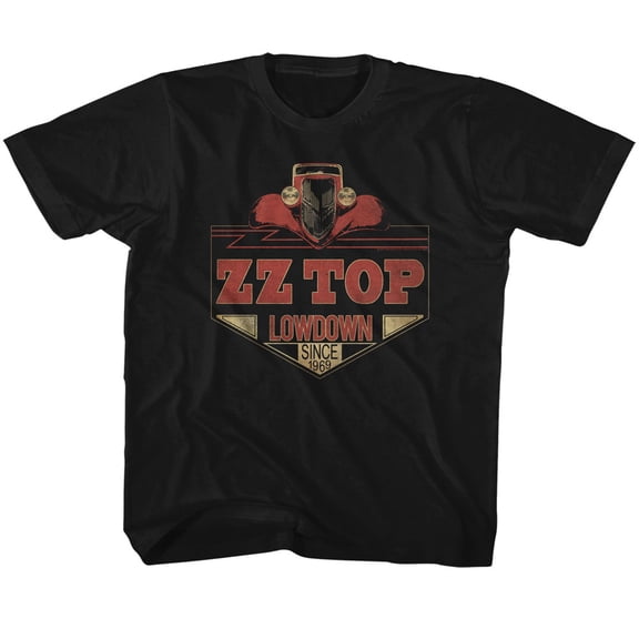ZZ Top Lowdown Black Children's T-Shirt