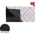 thumbnail image 4 of Coolnut Mailbox Covers, Magnetic Standard Size Rainbow Plaid Pattern Seasonal Mail Wraps for Home Outdoor Decor, 20.7"x18.03", 4 of 5