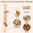 thumbnail image 3 of Natural Dried Matatabi Cat Chew Stick with Gall Fruit, Raffia Grass & Bell Cat Ball Toys, Handmade Silvervine Sticks Interactive Catnip Toys for Teething & Entertainment (Size L Color I), 3 of 8