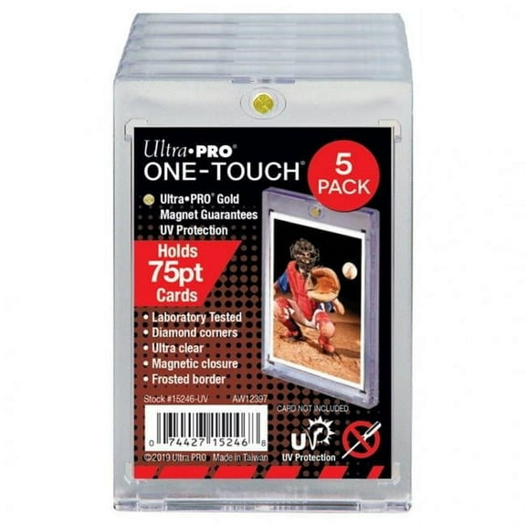Ultra Pro  One-Touch-UV 75pt Card Holder - 5 Piece