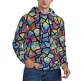thumbnail image 2 of Sikiie Colored Glass1 Men's Hoodie, Essentials Hoodie, Sweatshirt, Pullover Hooded Sweatshirt for Men-Large, 2 of 7