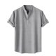 thumbnail image 2 of pstuiky Mangas cortas para hombre, Camisa hawaiana informal de manga corta con cuello alto y botones para hombre ropa de hombre l, 2 of 9