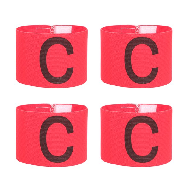 4 Uds. Bandas de capitán profesionales bandas de fútbol resistentes al desgaste convenientes bandas para el brazo FRCOLOR Hogar14075471