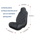 thumbnail image 4 of Naloa Shells and Seaweed Car Seat Covers 2PCs Front Car Seat Covers Universal fit for Most Cars SUVs and Trucks - 1, 4 of 5