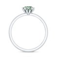 thumbnail image 3 of Rosec Jewels IGI Certified Lab Grown Green Diamond Engagement Ring in Lotus Basket Set (1 Carat, Vivid Green Color VS1 Clarity), 925 Sterling Silver, US 4.00, 3 of 9