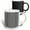 Multicolor, variant on 3drose, Op Art Wavy Line Pattern in Black and White, 11oz Two-tone Green Mug