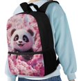thumbnail image 4 of Yuyamidu Cherry Blossom Panda Kids School Backpack, Lightweight Elementary Student Bookbag with Multiple Pockets for Daily Use, Travel, Outdoor Activities for Girls, 4 of 6