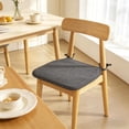 thumbnail image 6 of Square Bar Stool Seat Cushion with Ties, Breathable Cottons Stool Cushion Cover Barstool Cushion Seat Pad, 16*16 In, 6 of 6