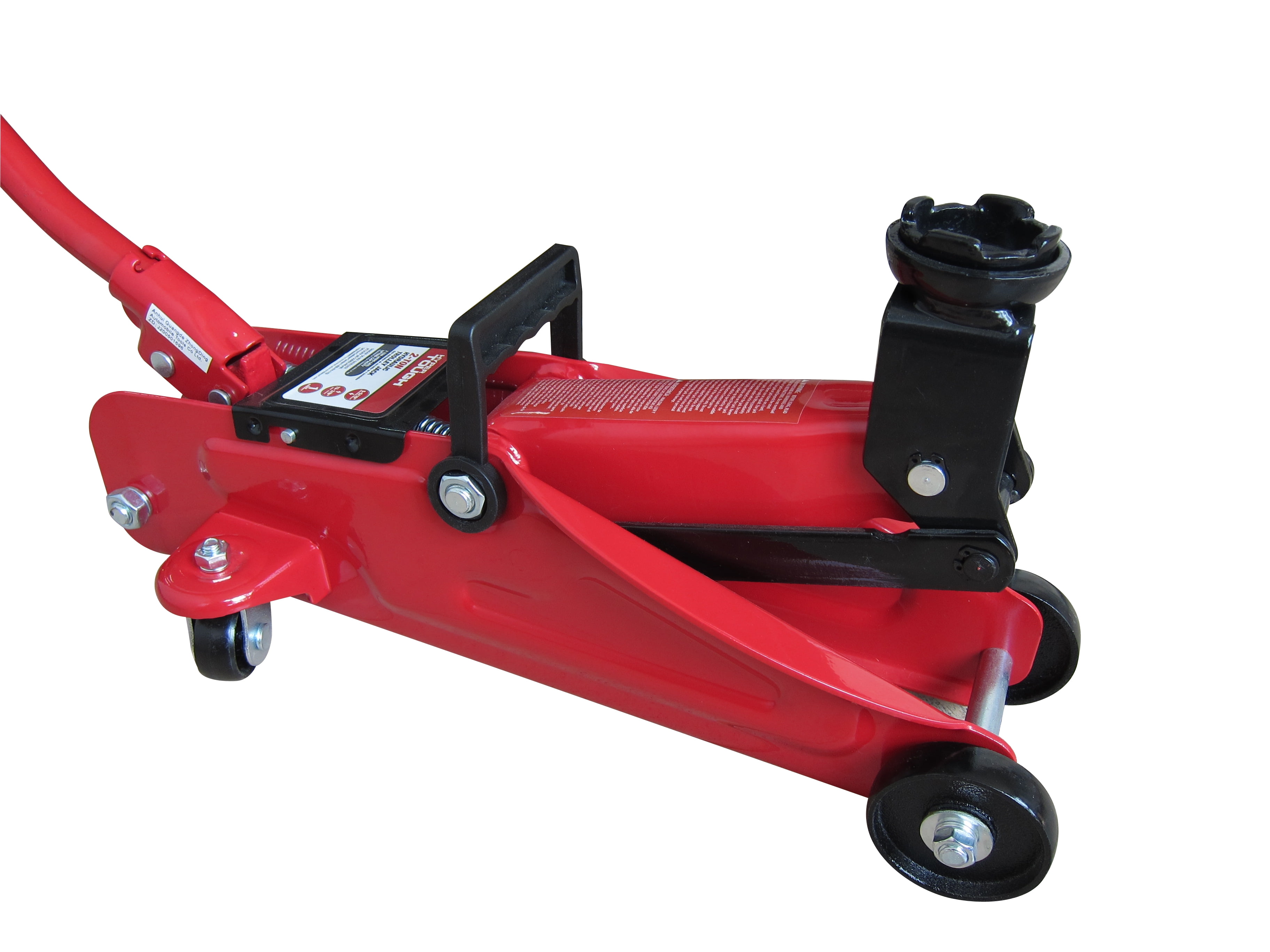 Hyper Tough 2 Ton Red Hydraulic Trolley Jack for Vehicle Lifting