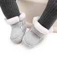 thumbnail image 6 of Baby Girls Boys Plush Snow Boots Soft Sole Anti-Slip Mid Calf Warm Winter Toddler Walking Shoes 6-12 Months, 6 of 11