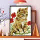 thumbnail image 4 of Cuadros Decorativos DIY Costura 11CT Arte Estampado Lienzo Kit Cross Stitch Craft (Gato) Likrtyny  embutido en tela, 4 of 9
