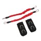thumbnail image 2 of 2 correas de tobillo para fitness, de alta elasticidad, duraderas, aumentan la fuerza muscular y mejoran la capacidad de salto. Correa de tobillo con cable, color rojo, 20 libras., 2 of 14