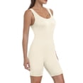 thumbnail image 4 of Rompers AURUZA Workout sin costuras para yoga, acanalado, para mujer, beige, XL, 4 of 7