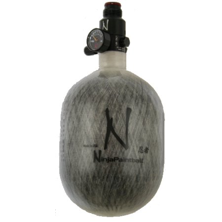 Ninja 50ci 4500psi Paintball Nitro Carbon Tank - Grey