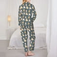 thumbnail image 6 of Goofa Cartoon Bulldog 1 Printed Women’s 2 Piece Pajama Set Super,Pajamas Women's Long Sleeve Sleepwear Soft Button Down Loungewear Pjs Lounge Set Nightwear-Large, 6 of 9