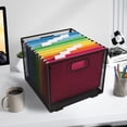 thumbnail image 5 of PHANCIR Mesh Metal Hanging File Organizer, Detachable Foldable File Folder for Home & Office, Medium, 5 of 7