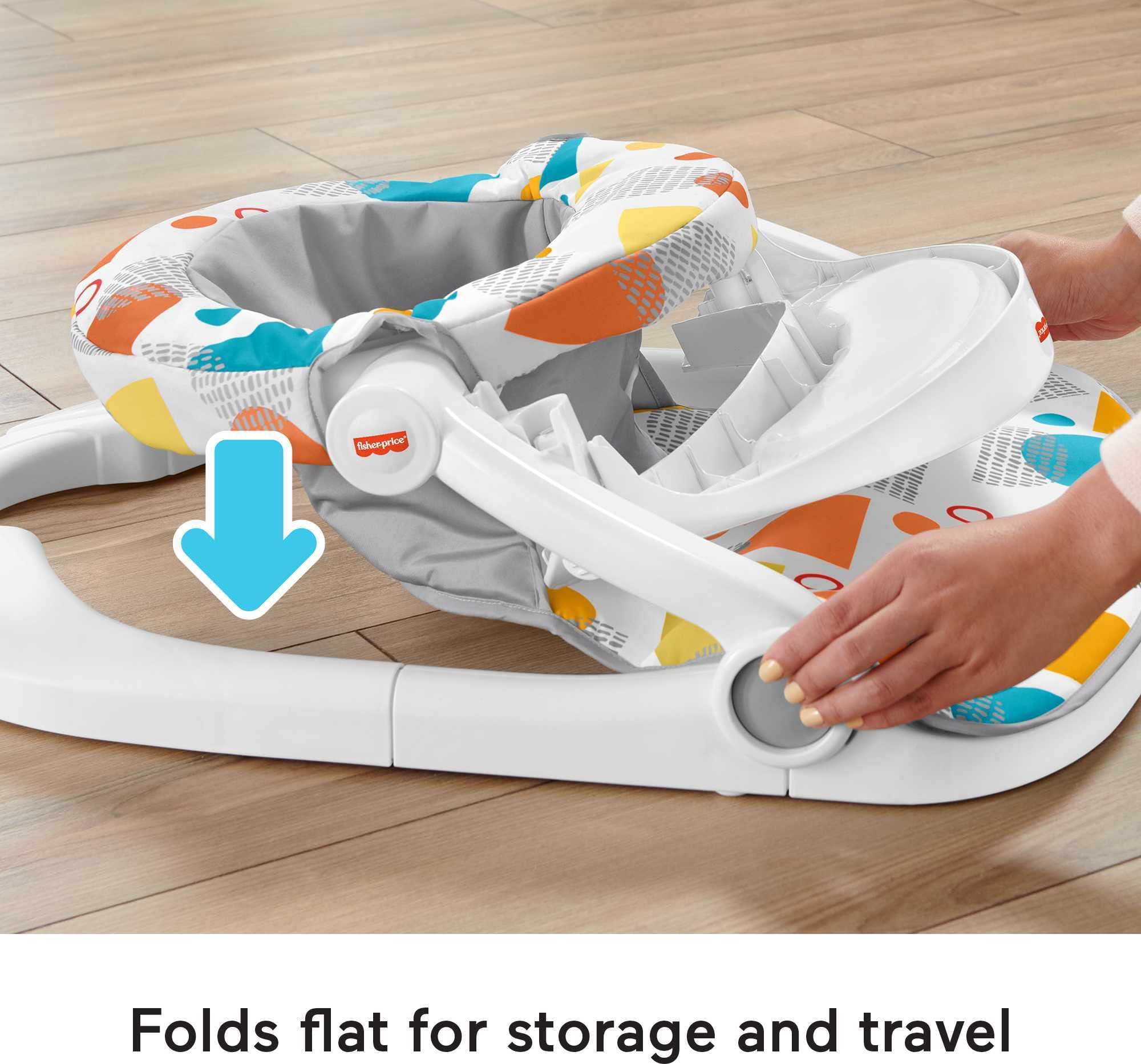 Fisher Price Deluxe Sit Me up Floor Seat Primary Hills Walmart