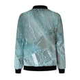 thumbnail image 4 of Chaquetas y abrigos casuales sin capucha de manga larga para mujer, chaqueta tipo cárdigan con bolsillo estampado, chaqueta con cremallera, abrigo casual de manga larga, abrigo de poliéster para mujer, 4 of 5