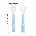 thumbnail image 2 of Pedty Spork 2Pc Storage Box 1Pc,Baby Spoon And Fork Set With Bendable Head For Feeding And Training Bullet, 2 of 3