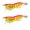 1, variant on 2pcs Squid Jig Artificial Baits with Rings Bead Glow Squid Jig Hook