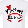 thumbnail image 4 of Inktastic Love My Bulldogs Football T-Shirt, 4 of 5