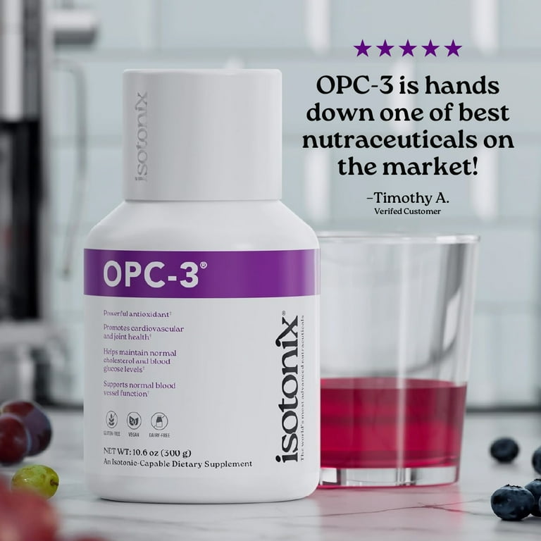 Isotonix OPC-3 Antioxidant, Pycnogenol, Grape Seed, Bilberry, 90