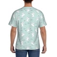 thumbnail image 3 of Bixox Men's Playing Rabbit Printed Short Sleeve Skinny Athletic T-Shirt, 3 of 6