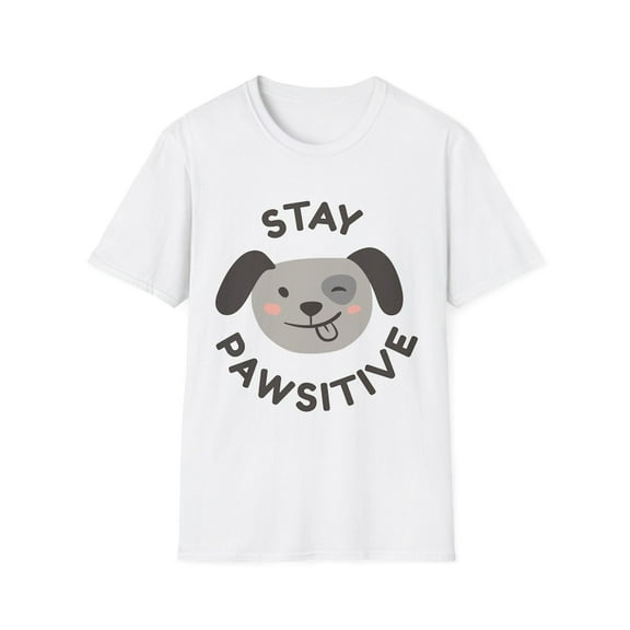 Stay Pawsitive Dog Lover T-Shirt, Cute Pet Apparel, Animal Lover Gift, Fun Graphic Tee, Pawsitive Vibes Shirt