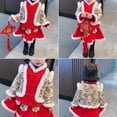 thumbnail image 6 of LNMQLPDBS Bow Outfit Baby Girl 2t Onesies Boys Girls Sweat Suits Size 14-16 Kids Christmas Suit Clothes for Girls 8-10 18 Month Clothes Boy Baby, Red 12-18 Months, 6 of 9