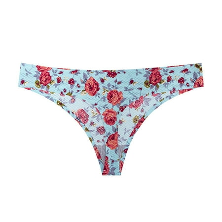 

Womens Thongs Breathable Print Ladies Thong Panty Underwear Lingerie For Women