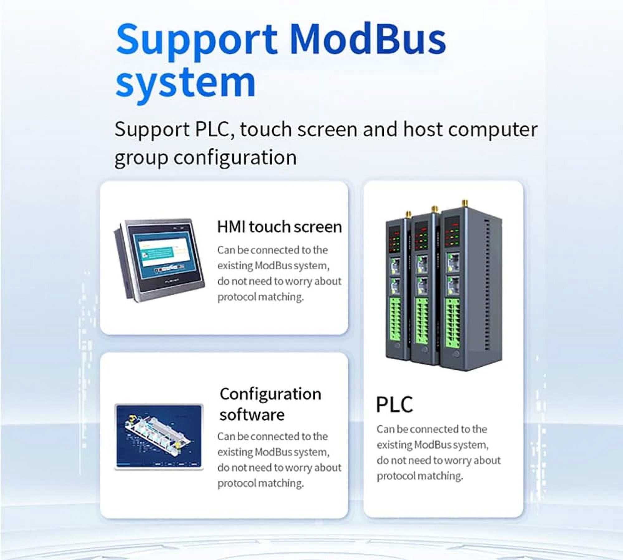 4DI+4AI+4DO Remote IO Module RS485 Ethernet M31-AAAX4440G Analog Switch Acquisition Modbus TCP RTU Firmware Upgrade Host Max 16 Expansion Modules