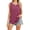 wine red, variant on Women's Pleated Yoke Tank Top Crew Neck Sleeveless Loose Fit Casual Summer Top