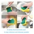 thumbnail image 4 of Gallickan Kitchen Cleaning Sponges, 10 Pack Non-Scratch for Dish,Scrub Sponges for Cleaning Kitchen and Household, Heavy Duty Sponges, Yellow, 4 of 9