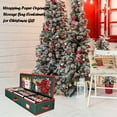 thumbnail image 2 of Homirary Wrapping Paper Organizer Storage for Christmas Gifts, Under-bed Storage Container, Made of Oxford Cloth, with Reinforced Handles, 1pc, Green, 2 of 5
