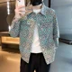 thumbnail image 4 of Abrigo vaquero de otoño para hombre, nuevo en chaquetas vaqueras, ropa popular coreana para hombre, tela Y2k, estética de lujo, precio bajo, costo de moda, 4 of 5