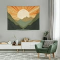 thumbnail image 2 of GOSMITH Boho Sage Green Tapestry, Abstract Mountain Golden Sun Nature Tapestry Wall Hanging for Bedroom, Modern Minimalist Landscape Tapestries Poster Blanket College Dorm Home Decor 40X30 Inch, 2 of 7