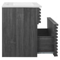 thumbnail image 3 of Modway Render 18" Wall-Mount Bathroom Vanity in Charcoal White, 3 of 9