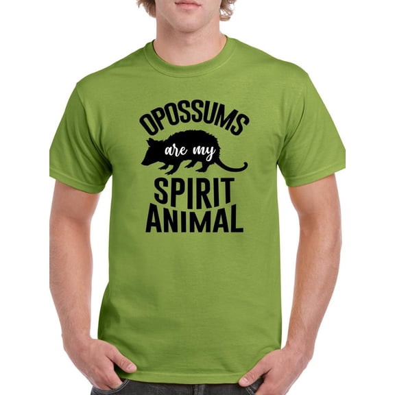 Opossums Are My Spirit Animal T-Shirt Men -Smartprints Designs, Male Large
