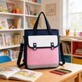 thumbnail image 4 of Student Handheld Tutorial Bag Large Capacity Makeup Bag Children Crossbody Book Bag Art Homework Storage Bag, 4 of 6