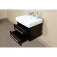 Homestock African Artistry Single Wall Mount Style Sink VanityWood