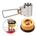 thumbnail image 1 of Adaptador de cabeza de conversión de adaptador de Gas para Camping para bote de cilindro de Picnic Líneas finas amarillas Sharpla Adaptador de estufa al aire libre, 1 of 8