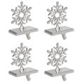 thumbnail image 1 of Iconikal The Original Snowflake - Soporte Para Perchas Para Calcetines, Cromado, Paquete De 4, 1 of 5