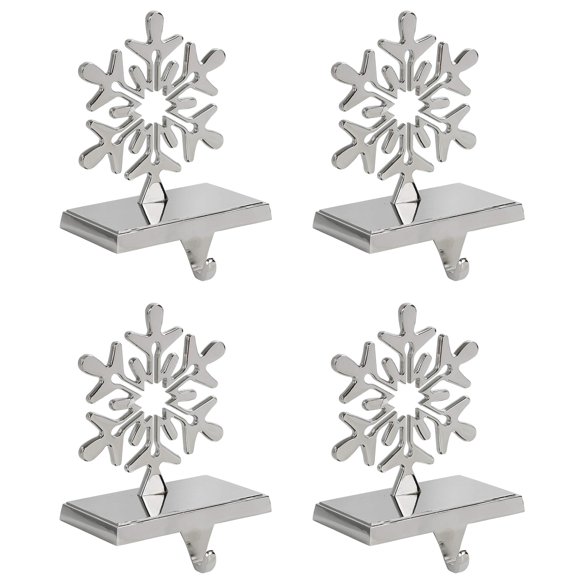 Iconikal The Original Snowflake - Soporte Para Perchas Para Calcetines, Cromado, Paquete De 4