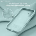 thumbnail image 5 of KOMI Designed for iPhone 16 Pro Max Case, Premium Silicone with [Soft Anti-Scratch Microfiber Lining] Shockproof Protective Phone Case for Men Women Girls 6.9", Mint, 5 of 7