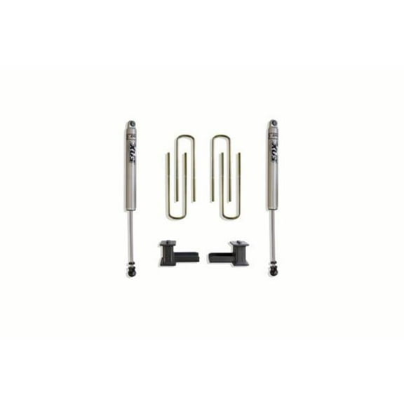 Maxtrac 904140F 4 in. Blocks & U-Bolts Rear Lift Kit for 2 Fox Shocks