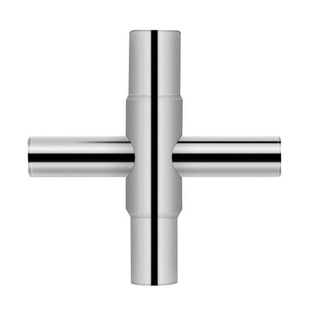 EeaseMX Llave profesional multifunción para fregadero de 1/4", 9/32", 5/16" y 11/32", llave para grifo, tubería de agua y alcantarillado (plateada)