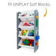 thumbnail image 5 of UNiPLAY Toy Organizer With 6 Removable Storage Bins, Multi-Bin Organizer for Books, Building Blocks, School Materials, Toys with Baseplate Board Frame (Gray), 5 of 8