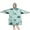 Light Blue Dinosaurs, variant on Wearable Oversized Blanket,Light Blue Dinosaurs Palms Eggs Pattern Wearable Blanket Hoodie for Adults,Cozy Hooded Blankets with Super Pockets,Super Warm Fuzzy Pullover for Women & Men