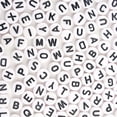 thumbnail image 4 of 100/200/300/500PC Cuentas acrílicas con letras blancas mixtas Cuentas planas redondas del alfabeto para hacer joyas Pulseras y collares hechos a mano, 4 of 5
